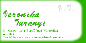 veronika turanyi business card